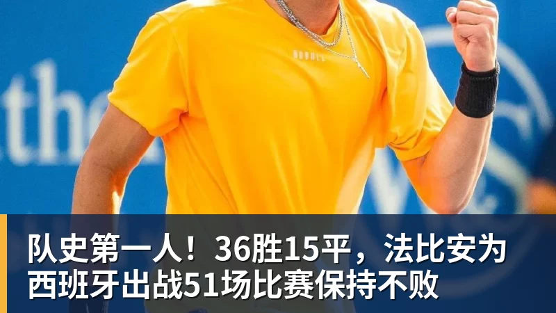 队史第一人！36胜15平，法比安为西班牙出战51场比赛保持不败