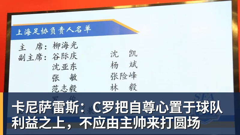 卡尼萨雷斯:C罗把自尊心置于球队利益之上,不应由主帅来打圆场 卡尼萨雷斯:C罗把自尊心置于球队利益之上,不应由主帅来打圆场
